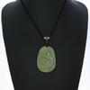 2" China Certified Grade A Nature Hisui Jadeite Jade Auspicious Dragon Necklace Pendants view 2