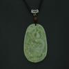 2" China Certified Grade A Nature Hisui Jadeite Jade Auspicious Dragon Necklace Pendants view 3