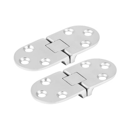 Aramox Marine Door Hinge, 2Pcs, Stainless Steel, 66 * 30mm, Boat Flush Door Hatch Stamping Cabinet for Marine Cabin Door