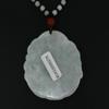 1.9" China Certified Grade A Nature Hisui Jadeite Jade Blessing Kwan-yin Necklace Pendants 6278 view 3