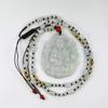 1.9" China Certified Grade A Nature Hisui Jadeite Jade Blessing Kwan-yin Necklace Pendants 6278 view 4