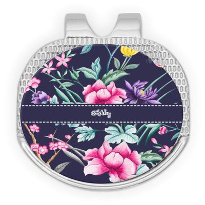 YouCustomizeIt Personalized Chinoiserie Golf Ball Marker - Hat Clip - Silver