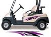 Golf Cart Decals Accessories Two Color Go Cart Stickers GCA1215 view 1