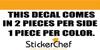 Golf Cart Decals Accessories Two Color Go Cart Stickers GCA1215 view 4