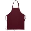 DayStar Apparel 230 Two Patch Pocket Bib Apron (6 Pack), Maroon view 1