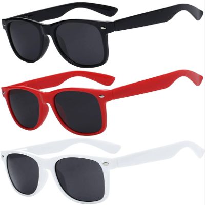 OWL 3 Pack Kids Sunglasses, UV Protected Polarized Anti-Glare Sunglasses for Toddlers, Colorful Childrens Sun Glasses