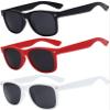 OWL 3 Pack Kids Sunglasses, UV Protected Polarized Anti-Glare Sunglasses for Toddlers, Colorful Childrens Sun Glasses