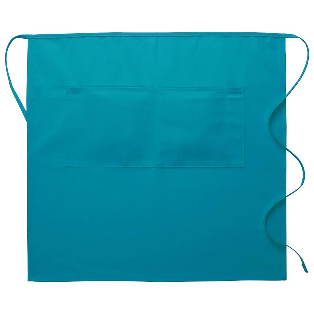 DayStar Apparel 124 3/4 Bistro Apron w/Center Divided Pocket (6 Pack), Turquoise