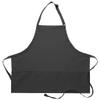 DayStar Apparel 200XL Extra Large Three Pocket Bib Apron (6 Pack), Charcoal view 1