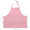 DayStar Apparel 200XL Extra Large Three Pocket Bib Apron (6 Pack), Pink view 1