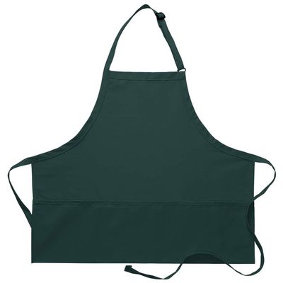 DayStar Apparel 200XL Extra Large Three Pocket Bib Apron (6 Pack), Hunter