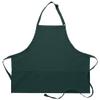 DayStar Apparel 200XL Extra Large Three Pocket Bib Apron (6 Pack), Hunter view 1