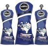 SHABIER Snow Leopard #1#3#5 H Golf Wood Headcovers 3PC/Set 460CC Driver/Fairway Wood/Hybrid PU Leather Head Covers Set (3 pcs Set Cover) view 1