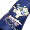 SHABIER Snow Leopard #1#3#5 H Golf Wood Headcovers 3PC/Set 460CC Driver/Fairway Wood/Hybrid PU Leather Head Covers Set (3 pcs Set Cover) view 4