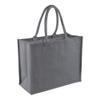Westford Mill Classic Jute Shopper Bag (21 Liters) (Pack of 2) (One Size) (Natural/Black) view 3