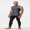 DEVOPS 3 Pack Men's Athletic Compression Shirts Sleeveless (Small, Black/Charcoal/White) view 2