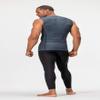 DEVOPS 3 Pack Men's Athletic Compression Shirts Sleeveless (Small, Black/Charcoal/White) view 4