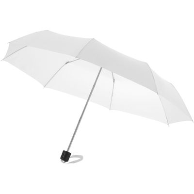 Bullet 21.5in Ida 3-Section Umbrella (Pack of 2) (9.4 x 38.2 inches) (White)