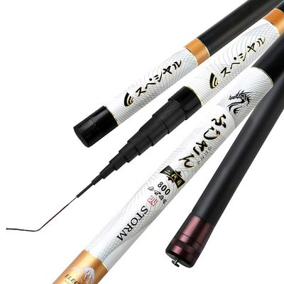 ZFF Telescopic Carbon Fishing Rod 8-13 Meters Extra Long Hit The Pole Ultra Hard Ultralight - Big Fish (Size : 9m)