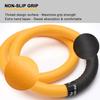PACEARTH Gymnastic Rings Orange/Green/Red/Black/Grey 1100lbs Capacity with 14.76ft Adjustable Buckle Straps Pull Up Exercise Rings Non-Slip Rings for Home Gym Full Body Workout (Yellow) view 3