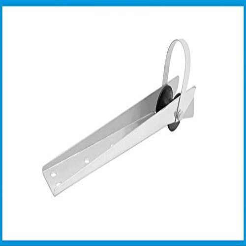 JZ 390mm Stainless Steel 316 Boat Bow Anchor Roller Bracket with Rubber Wheel