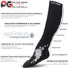 Physix Gear Compression Socks - Best Men & Womens Compression Socks for Circulation, Running, Nurses, Athletic Use Sock Compression, Blood Pressure Socks, Calcetines de, Black/Grey Flower, L/XL view 3