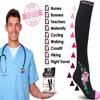 Physix Gear Compression Socks - Best Men & Womens Compression Socks for Circulation, Running, Nurses, Athletic Use Sock Compression, Blood Pressure Socks, Calcetines de, Black/Pink Flower, L/XL view 4
