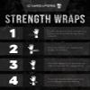 Gymreapers Strength Wrist Wraps for Cross Training, Olympic Lifting, WOD Workouts - Strong Wrist Support for Men and Women -| (Black/Black) view 4