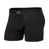 SAXX Underwear Co. Men's Daytripper Comfort Stretch Boxer Brief Fly, Black, X-Large view 1