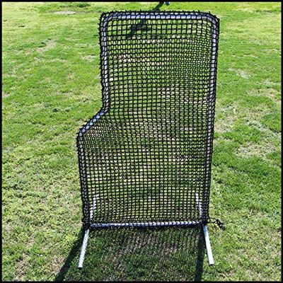 Jones Sports 4ft x 7ft L-Net Screen #84HDPE-120Ply NET ONLY, Black Polyethylene, Hook & Loop, Truck