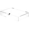 Plymor Clear Acrylic Locking Countertop Display Case, 2.75" H x 18" W x 12" D view 1