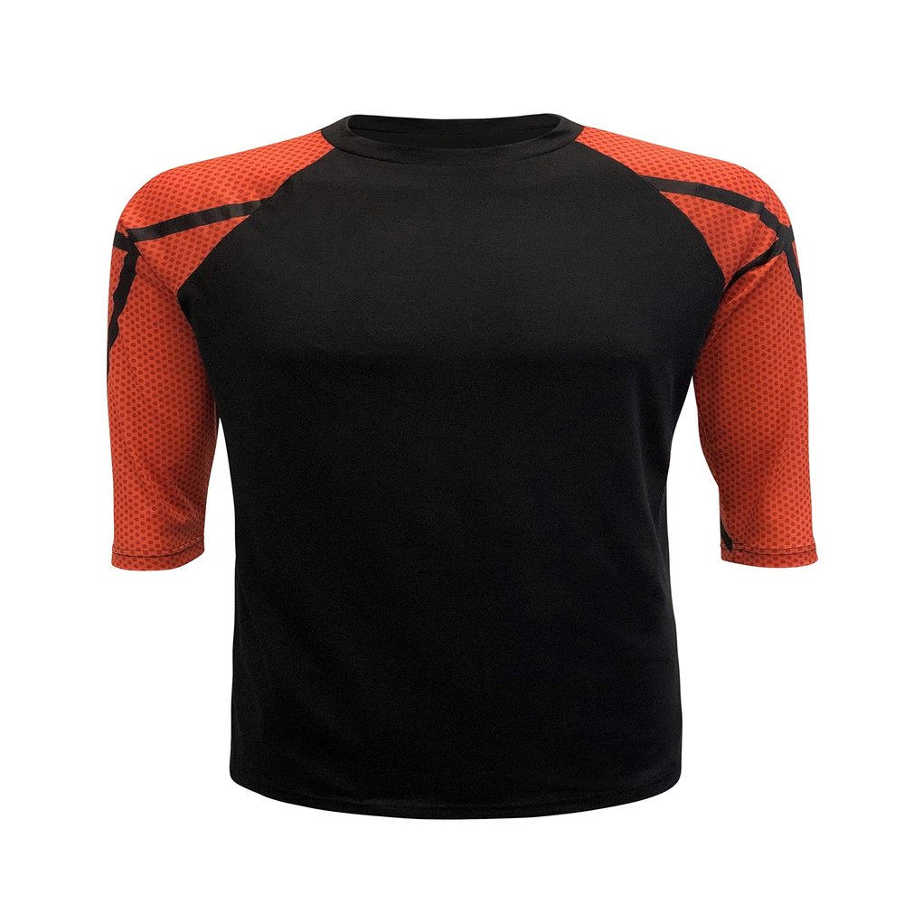 ILTEX Sports Adult & Kids Raglan Shirt Printed Sleeves Polyester and Spandex Athletic Jersey Soccer Volleyball Basketball Football for Exercises, Gym and Outdoor (Basketball, 4T)