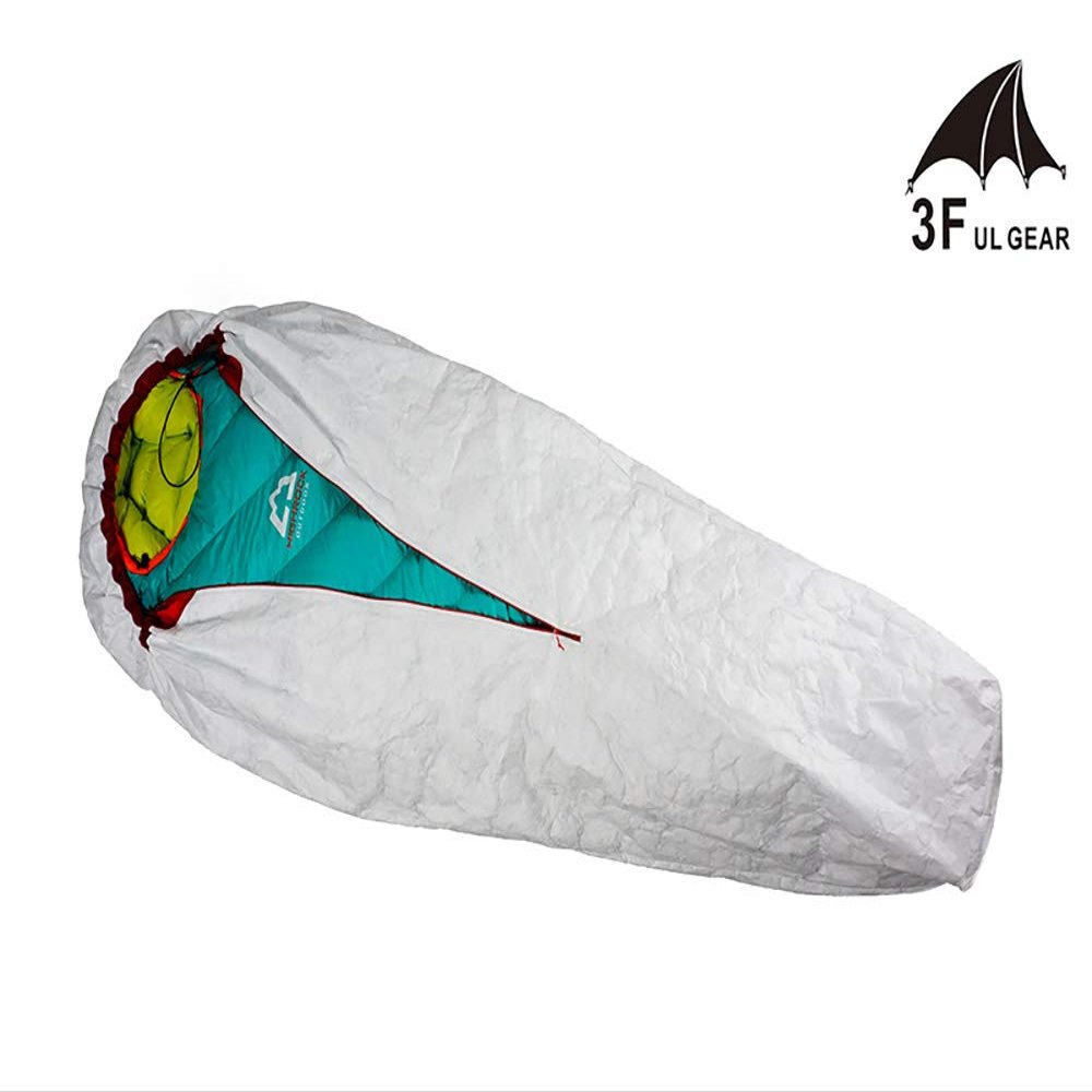 3F UL GEAR Upgrade TYVEK Sleeping Bags Cover Waterproof Ventilate Moisture-Proof Warming Every Dirty Inner Liner BIVY Sack(Type B)