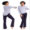 BUBBLELIME 29"/31"/33"/35" 4 Styles Women's Bootcut Yoga Pants Tummy Control - Basic Bootleg_Darkpurple M_31" Inseam view 4
