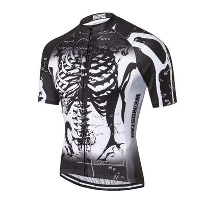 Cycling Jersey Men's MTB Jersey Short Sleeve Bike Jersey Zip Mountain Road Clothes Bicycle top Shirts Breathable Summer Pro Team Racing Cycle Jersey for Male Black Size L