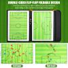 Soccer Coaching Board Soccer Coaches Clipboard Tactical Magnetic Board Kit with Dry Erase, Marker Pen and Zipper Bag (Football Board) (Soccer Coaching Board) view 2
