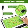 Soccer Coaching Board Soccer Coaches Clipboard Tactical Magnetic Board Kit with Dry Erase, Marker Pen and Zipper Bag (Football Board) (Soccer Coaching Board) view 3