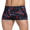 K898 Men's Square Leg Swimming Jammer Shorts UPF50+,Men Swimsuit Swim Jammers Fabric Shape Retention (Geometric Brown,XL) view 1