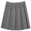 Girls Plain Box Pleated Mini Skirt Childrens Kids Elastic Waist School Uniform Mini Skirt Grey 9-10 Years view 1