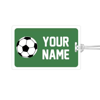 Kids Labels Durable Large Luggage & Bag Tag Soccer Design