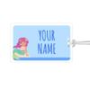 Kids Labels Durable Large Luggage & Bag Tag Mermaid Design view 1