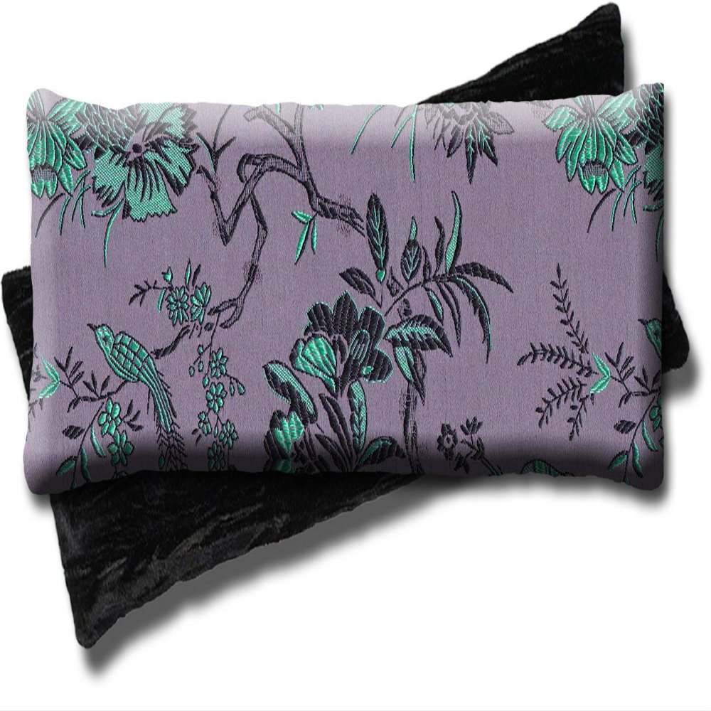 Candi Andi Handmade Luxe Serenity Eye Pillow - All-Natural Flaxseed & Lavender Scented  Weighted Eye Mask for Yoga, Meditation, Hot & Cold Therapy - Birds in Paradise - TEPL-BP