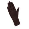 Fashion Elegant Womens Touch Screen Gloves Winter Ladies Lace Warm Cashmere Bow Full Finger Mittens Wrist Guantes Gift 19B Brown view 1