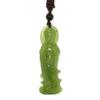 2" China Certified Nature Hetian Nephrite Jade Smart Kwan-yin Hand Carved Necklace Pendant 7091 view 1