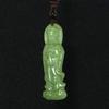 2" China Certified Nature Hetian Nephrite Jade Smart Kwan-yin Hand Carved Necklace Pendant 7091 view 3