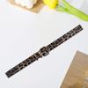 AMOYER Women Casual Faux PU Leather Belt Fashion Female Waist Belt for Pants Jeans Waistband with Alloy Buckle Leopard Print Belts view 2