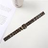 AMOYER Women Casual Faux PU Leather Belt Fashion Female Waist Belt for Pants Jeans Waistband with Alloy Buckle Leopard Print Belts view 3