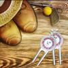YouCustomizeIt Personalized Sail Boats & Stripes Golf Divot Tool & Ball Marker view 3