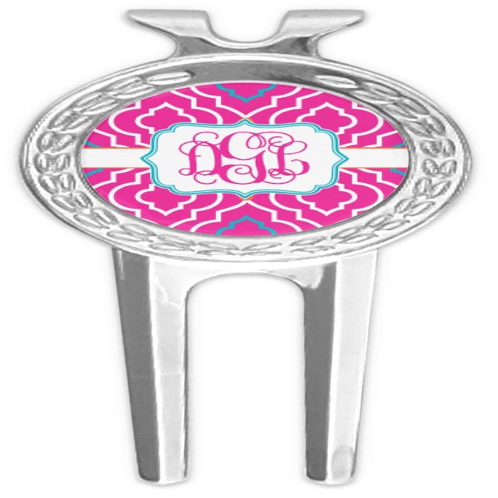 YouCustomizeIt Personalized Colorful Trellis Golf Divot Tool & Ball Marker