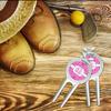 YouCustomizeIt Personalized Colorful Trellis Golf Divot Tool & Ball Marker view 3